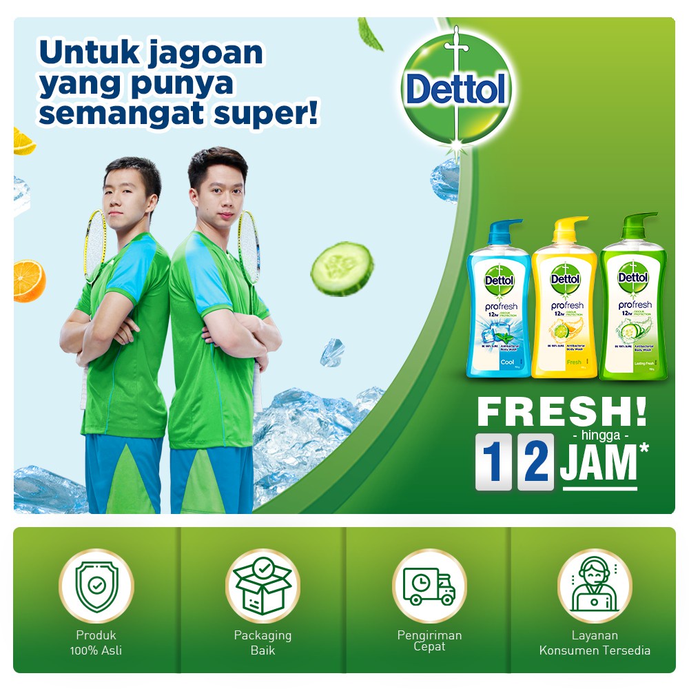 Dettol Sabun Mandi Cair Anti Bakteri Fresh 410 ml Refill