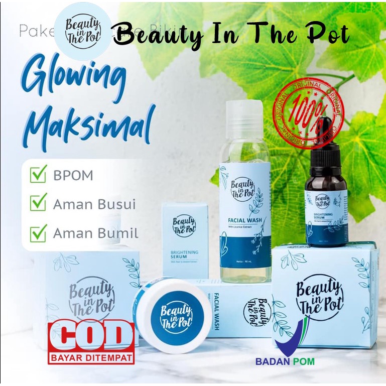 [TERMURAH | BPOM] Beauty In The Pot Skincare Whiteglow Series Original 100%
