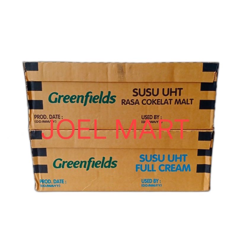 

SUSU GREENFIELDS 200ML FULLCREAM COKELAT STROBERI (1DUS ISI 32PCS) / SUSU UHT GREENFIELDS 200 ML FULLCREAM DUS KARTONAN