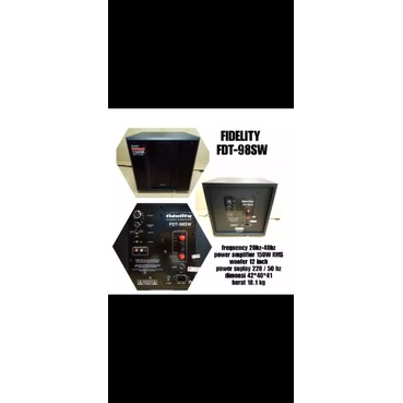 Subwoofer aktif Fidelity 12 inch FDL 98 SW