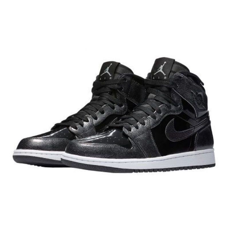 AIR SNEAKERS HIGH BLACK SATIN