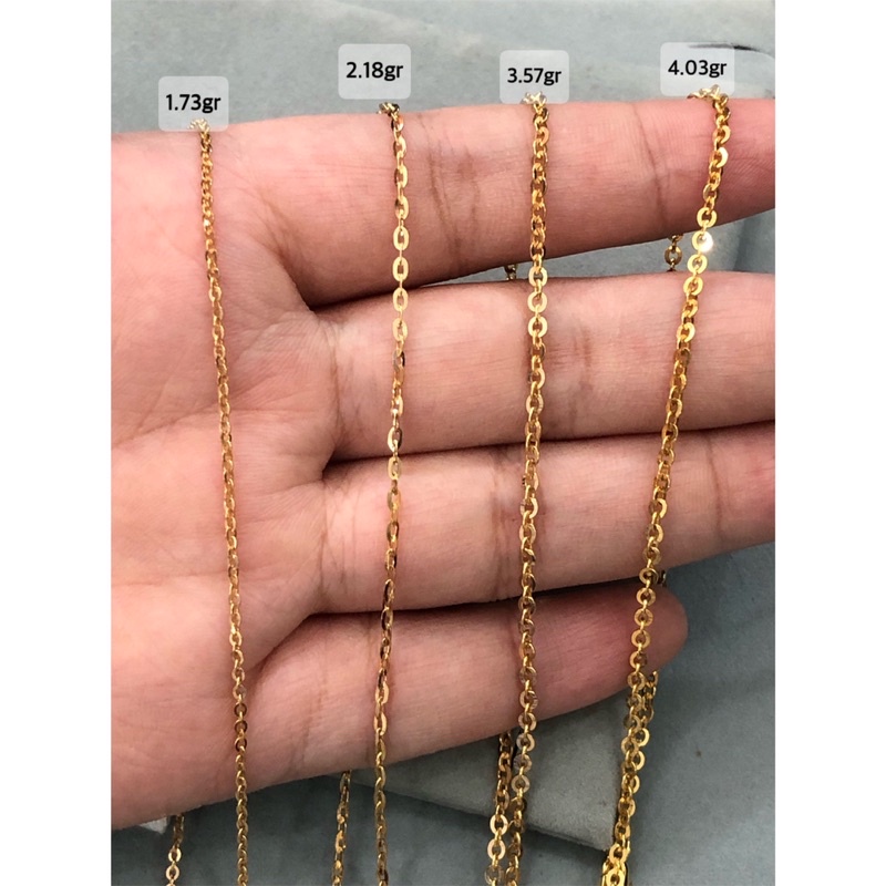 Kalung Anak dewasa Rantai polo superlight kadar 700 16k emas asli
