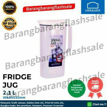 Lock n Lock Fridge Jug 2.1L HAP770 / wadah air minum penyimpanan kulkas