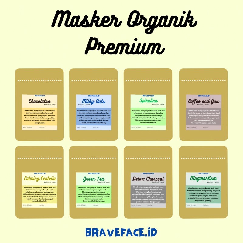 [PAKET RESELLER] MASKER ORGANIK PREMIUM