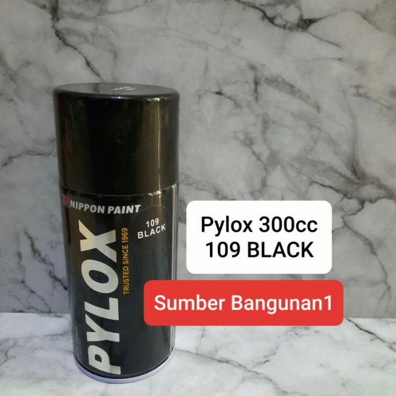 

Pylox 300cc cat semprot warna black 109 hitam mengkilap
