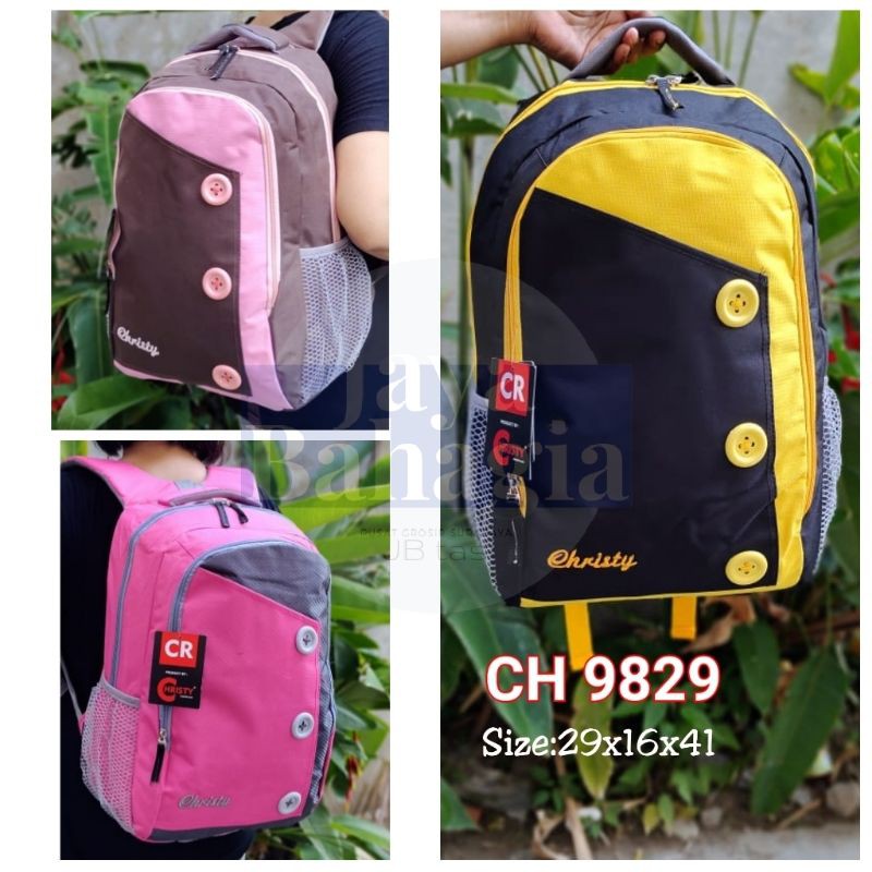 Ransel Wanita Remaja Christy Warna Tas Sekolah Perempuan Abg Cewek