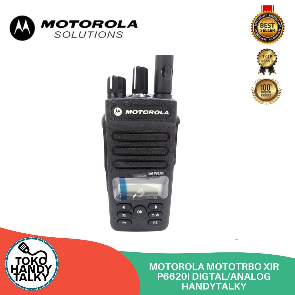 HANDYTALKY MOTOROLA MOTOTRBO XIR P6620I DIGITAL/ANALOG NEW ORIGINAL GARANSI RESMI POSTEL