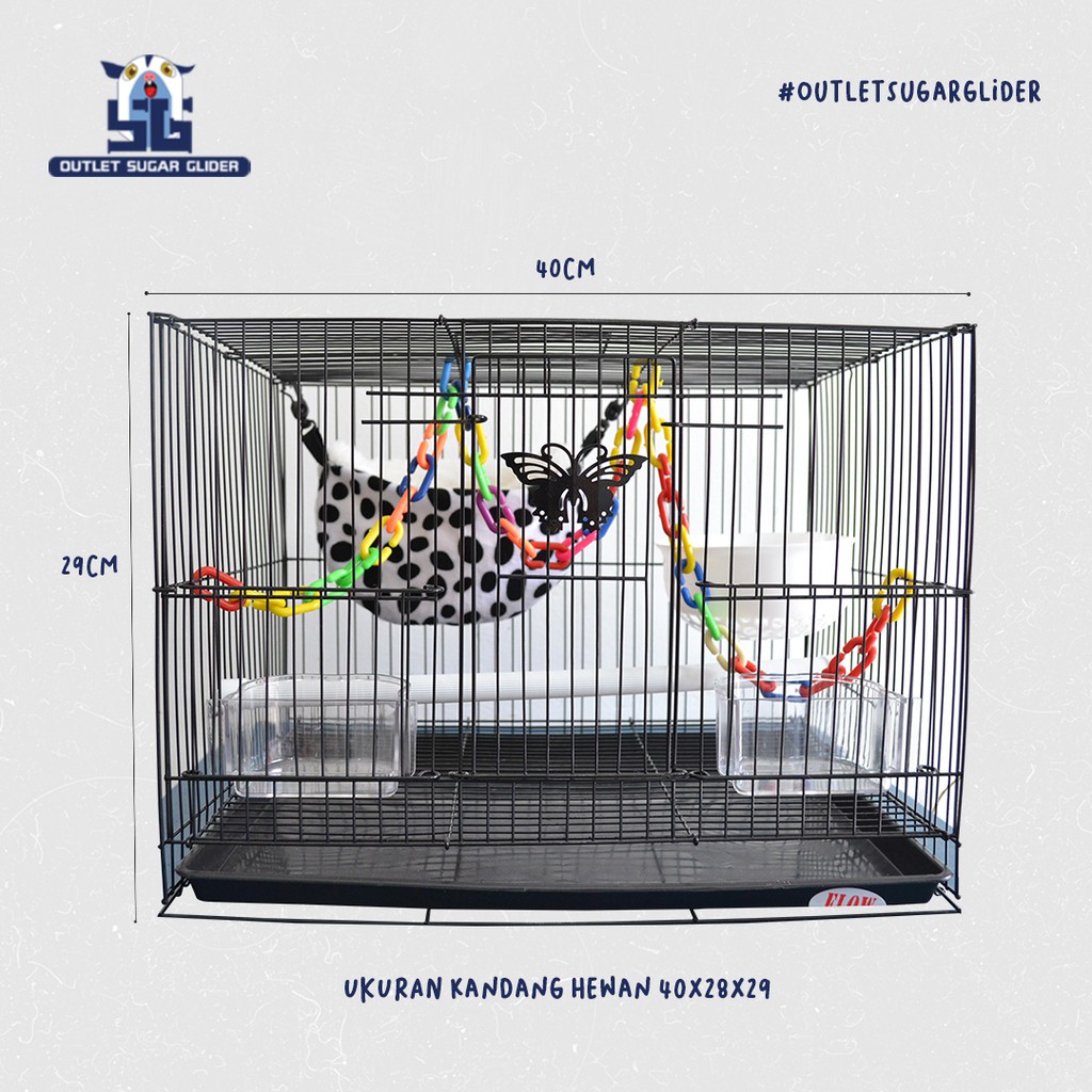 SPESIAL PAKET KANDANG SUGAR GLIDER 40CM
