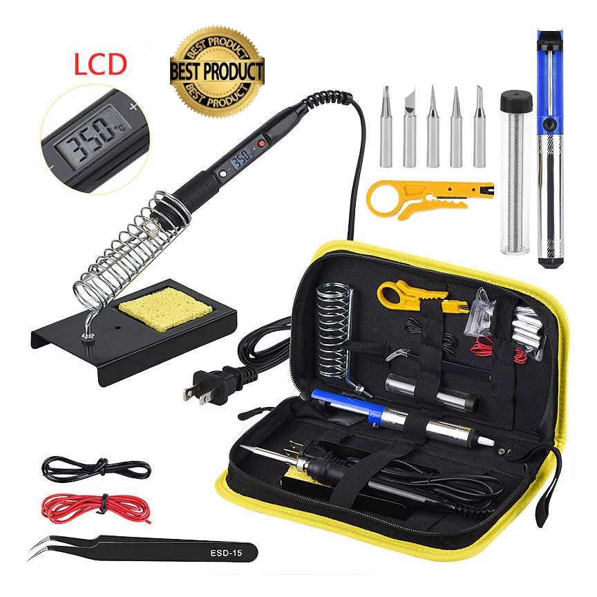 Peralatan Solder Kit LCD Electric Soldering Iron 60W 220V - JCD 933A