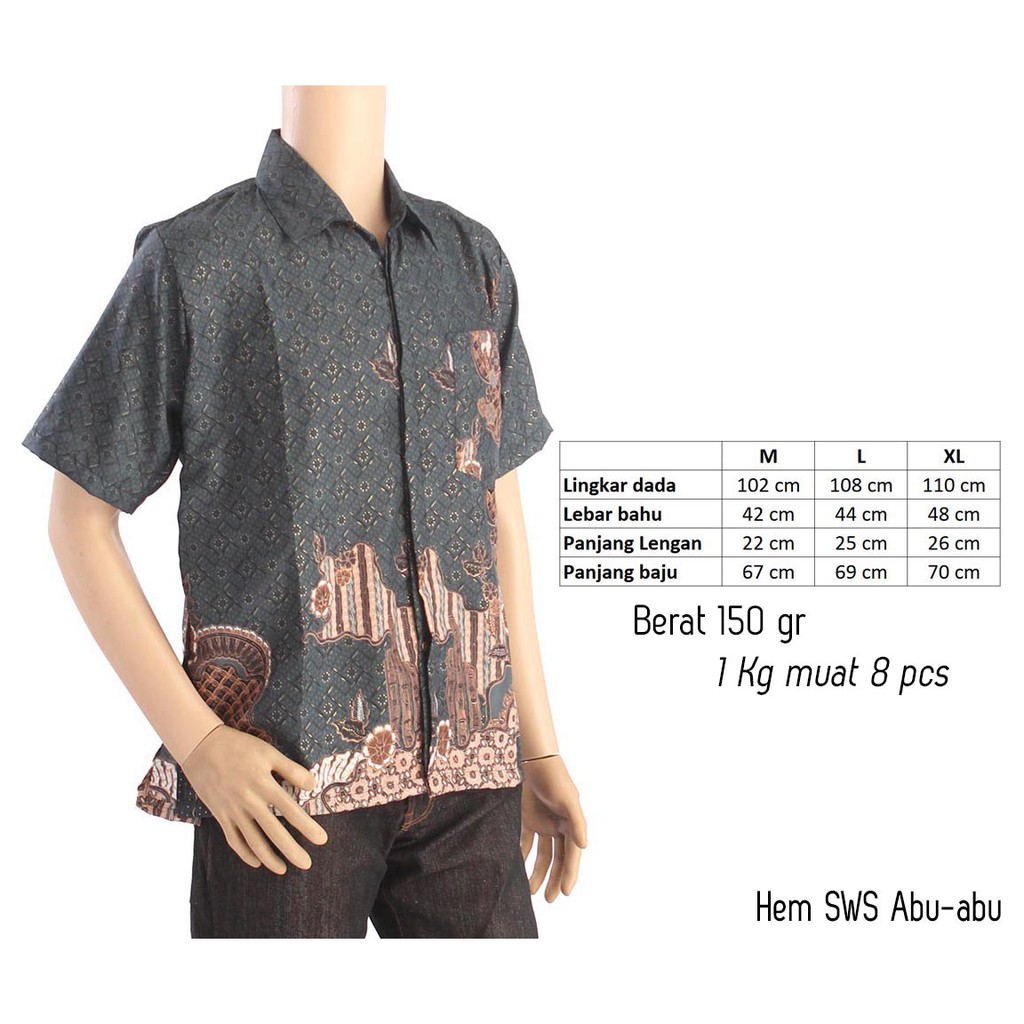 HEM PENDEK SWS ABU-ABU