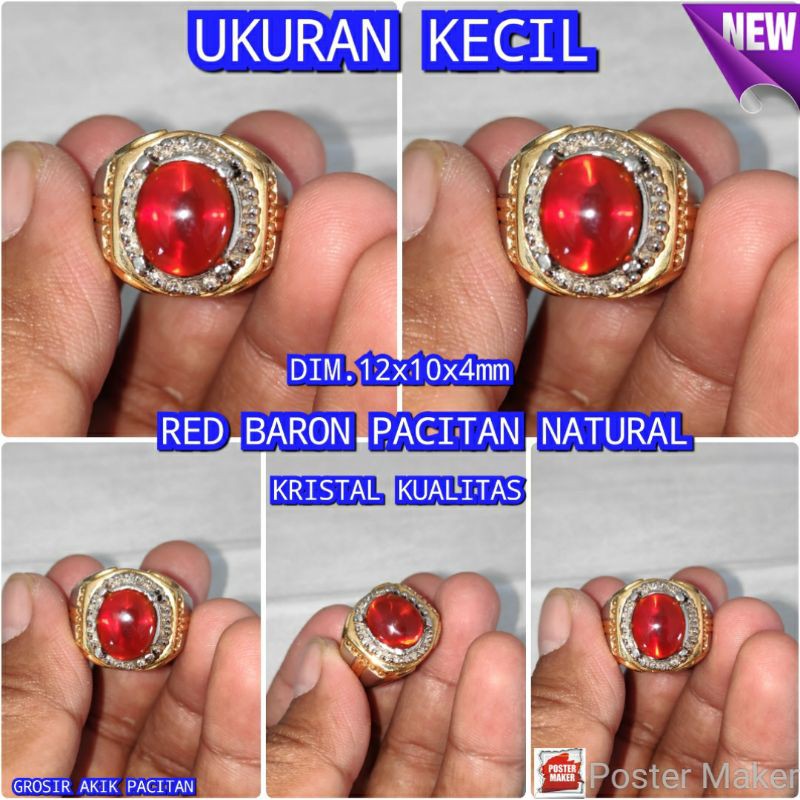 RED BARON PACITAN NATURAL UKURAN KECIL KELAS SUPER