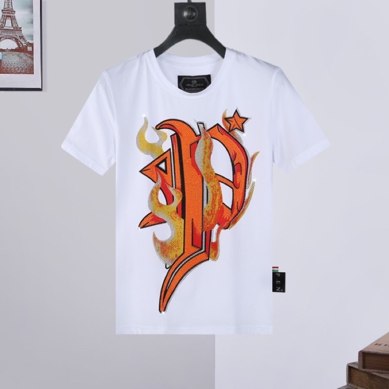 PP54 KAOS T-SHIRT PHILIPP PLEIN FULL SWARROWSKY SKULL