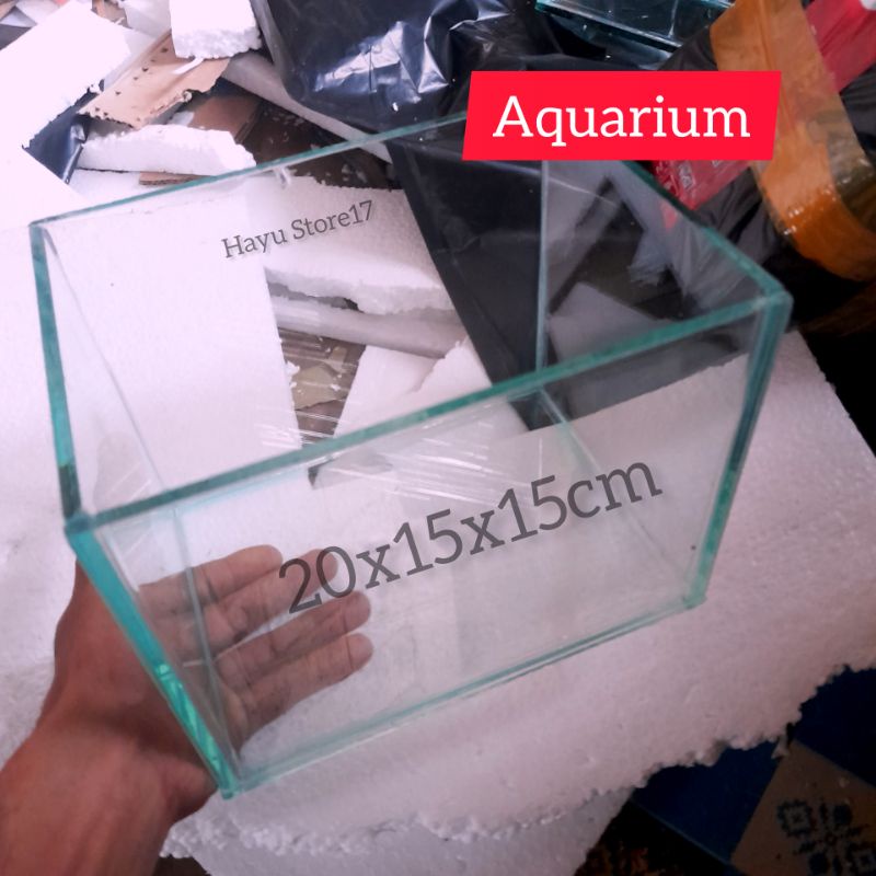 Aquarium 20x15x15 Untuk ikan hias Soliter ikan cupang