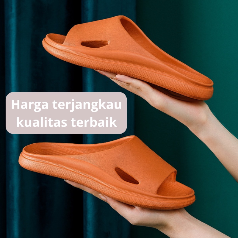 Mainland Sandal Karet Slip On Pria Wanita Sandal Kamar Mandi Sandal Rumah Unisex HSN102