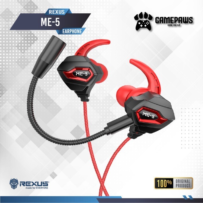 Rexus Gaming Earphone ME-5 Vonix ME5 with Microphone