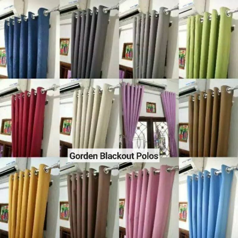 READYSTOCK Bisa Custom GORDEN BLACKOUT IMPORT ORIGINAL Anti Tembus Cahaya Gorden ACE HARDWARE