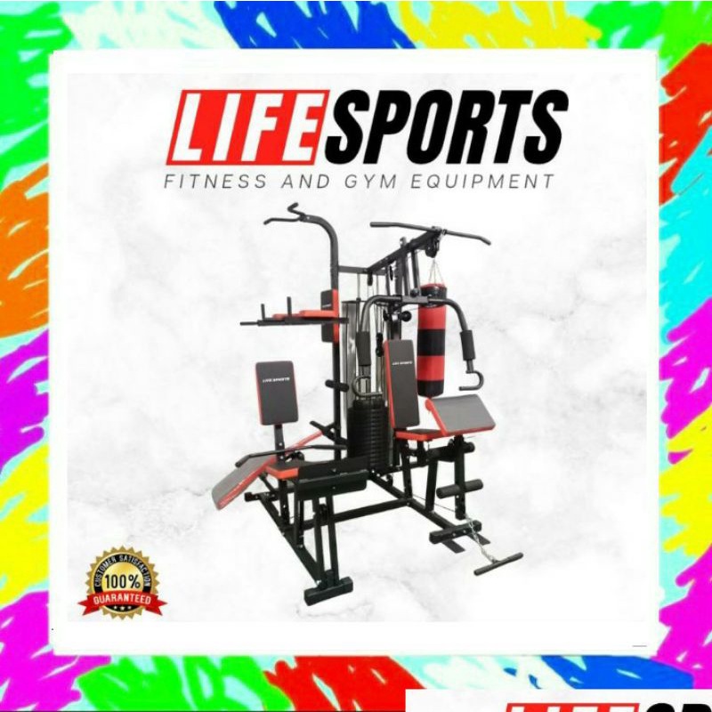 alat fitnes home gym 4 sisi life sports/home gym 4sisi leg press