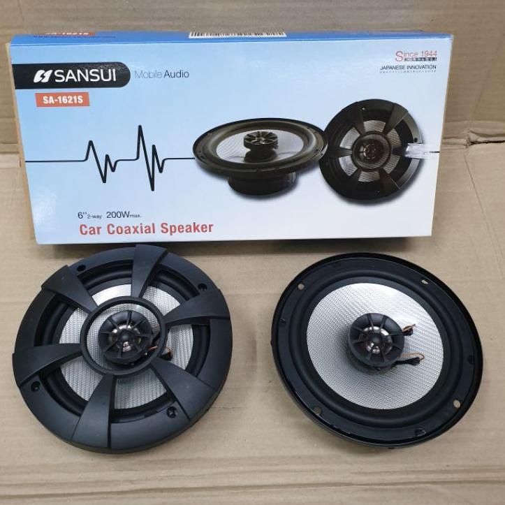 Best DSJ Speaker Coaxial Sansui 6 inch SA 1621 - Speaker Twitter Pintu Mobil 6" Universal 64 Ready