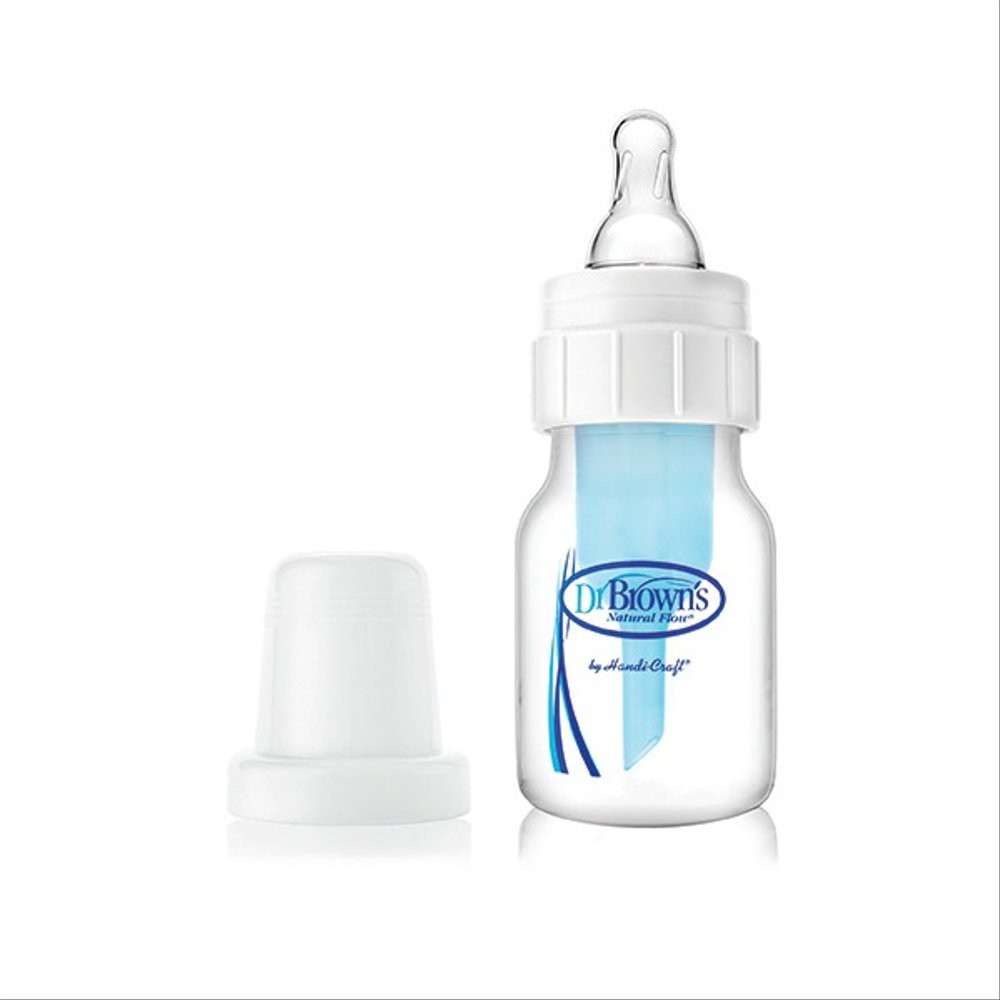 Dr. Brown's Natural Flow Standard Baby Bottle 1 Pack PP Bottles 60ml with Level one Silicone Nipple