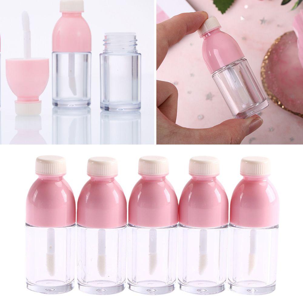 Rebuy Lip Gloss Tabung Portable Mini Hollow Merah Kosong Pink Lip Balm Handmade Alat Makeup Botol Sample