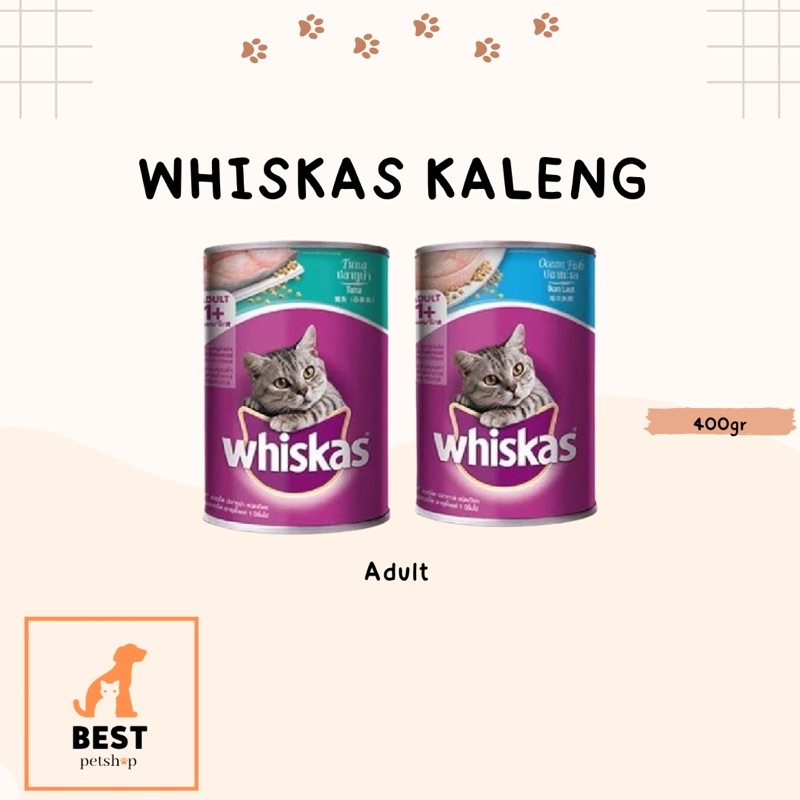 whiskas kaleng adult 400gr