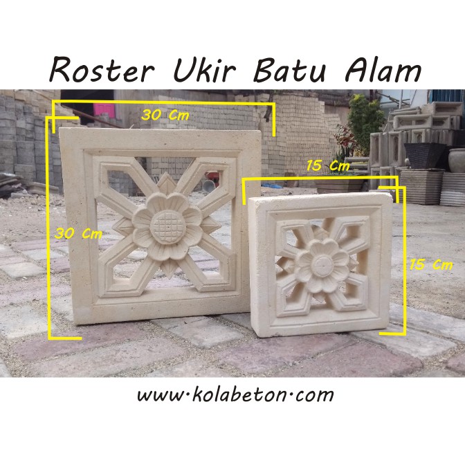 Ornamen Ukir Batu Alam