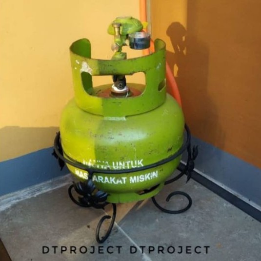 standing gas LPG 3kg besi - flower