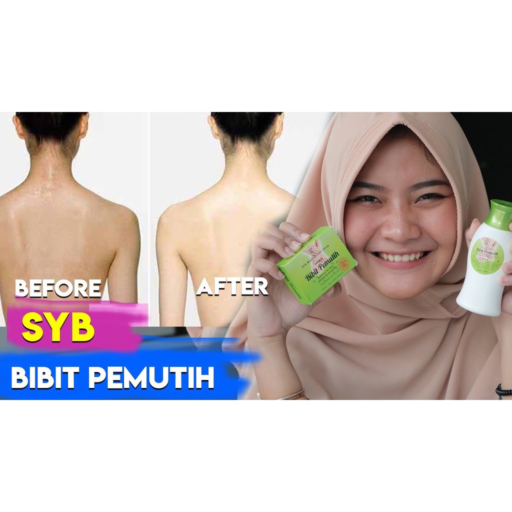 SYB Paket Lengkap Whitening 4in1 Body Lotion + Sabun + Scrub + BCI Bibit Pemutih