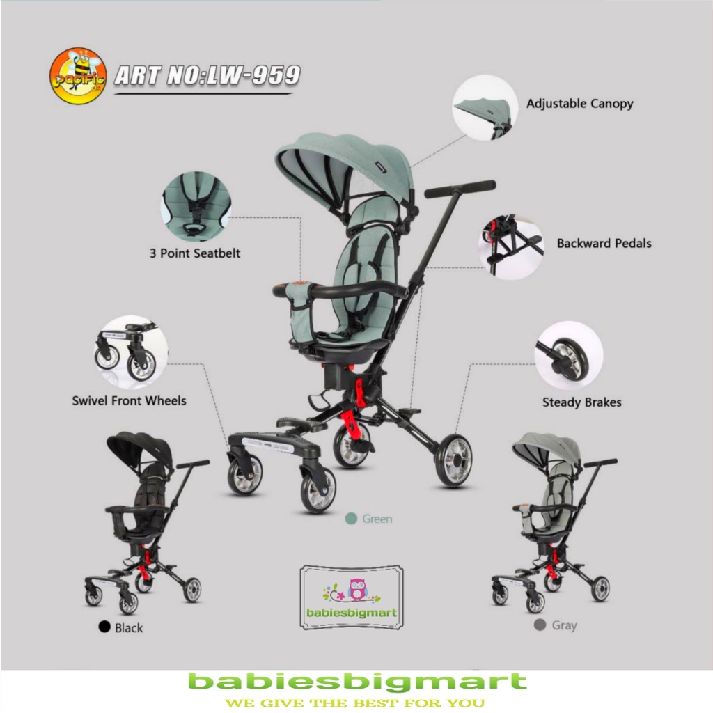 MAGIC STROLLER PACIFIC LW 979 , 959 , 989 , 999 1 , 129 KERETA DORONG STROLER PRAKTIS NEW MURAH