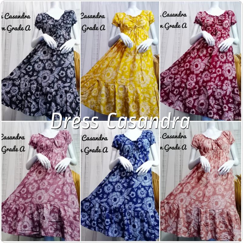 Daster Kekinian/Daster Canda / Daster Casandra Bali/Baju Daster Kekinian Rayon Adem Fit To XL