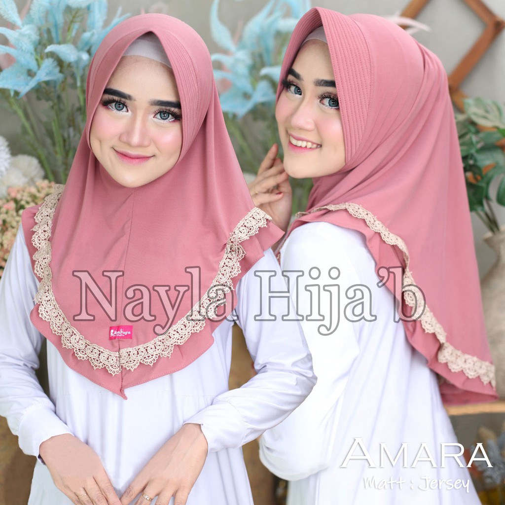 PROMO JILBAB INSTAN JERSEY PREMIUM KERUDUNG BERGO AMARA HIJAB TERBARU NAYLA HIJAB