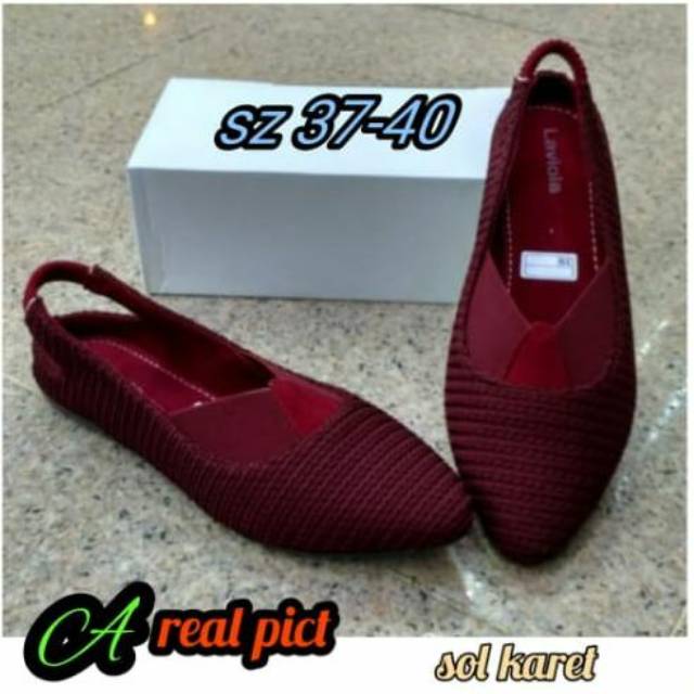 Sepatu Flat Rajut Wanita