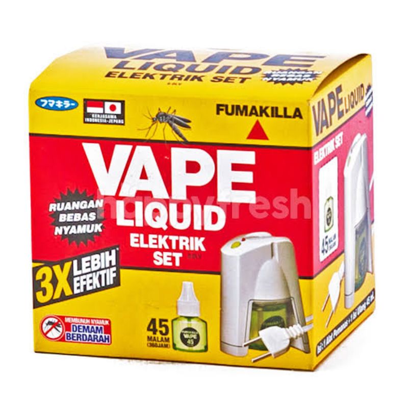 Fumakilla Vape Liquid Elektrik Set (Alat+Isi 45 malam)