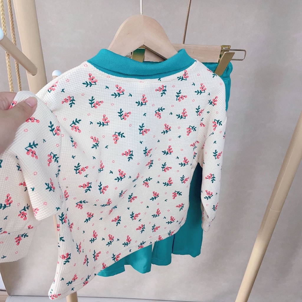 (LOLI-JKT) BS-310 SET ANAK CEWEK TOSCA SWEATER BAHAN SOFT SIZE 100-140