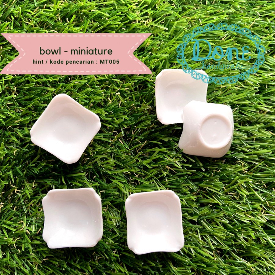 Done handymade miniature bowl mangkok mini doll house MT005