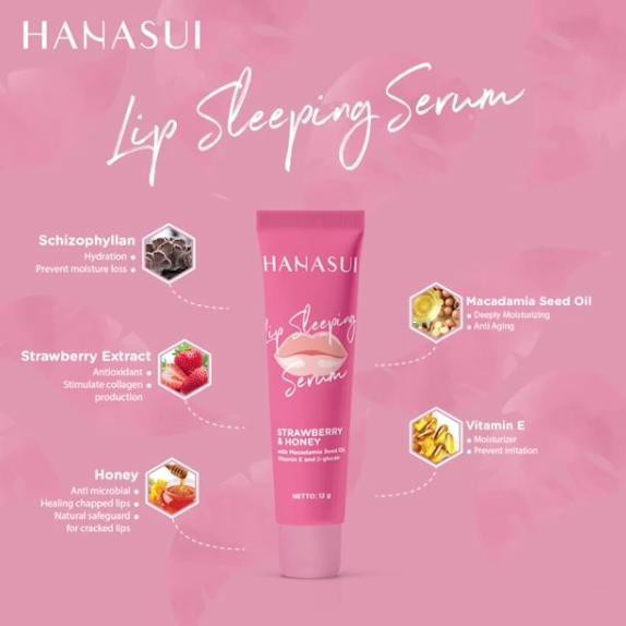 (BISA COD) Hanasui Lip Sleeping Serum