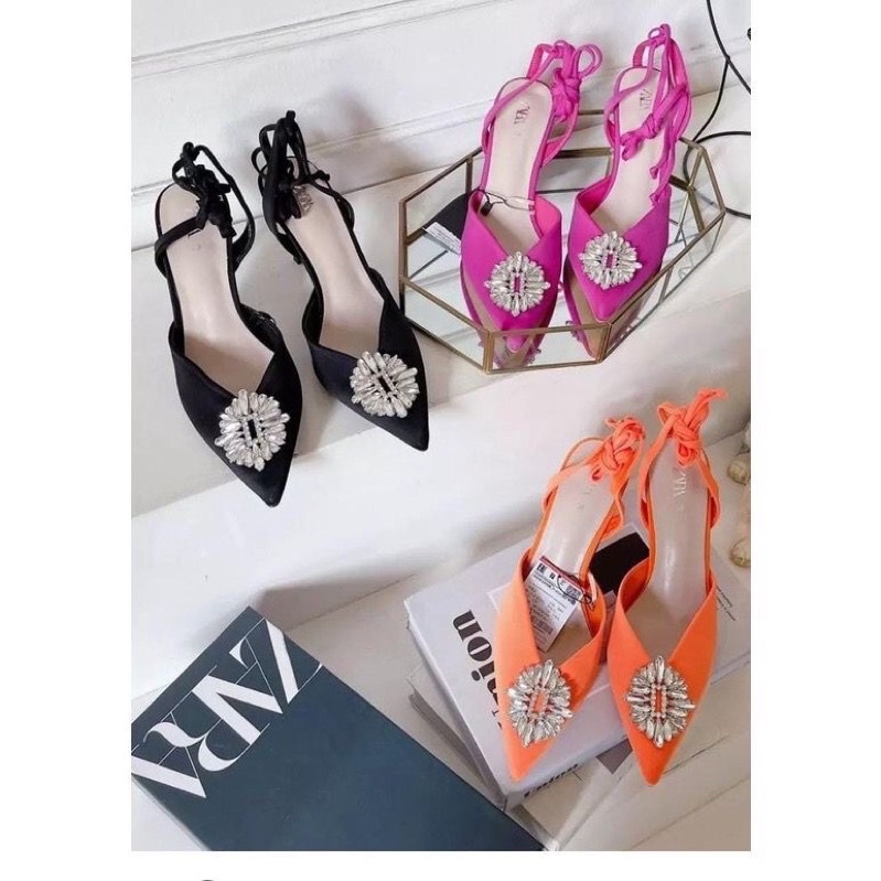 SANDAL HEELS WANITA IMPORT FASHION / ZR ZARA GLADIATOR BLINK