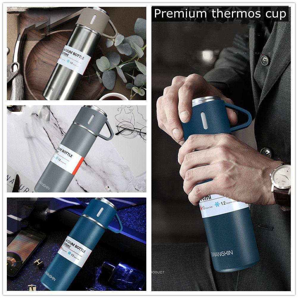 Top Thermos Cangkir Double-layer Tea Mug Vacuum Flasks Termos Stainless Steel