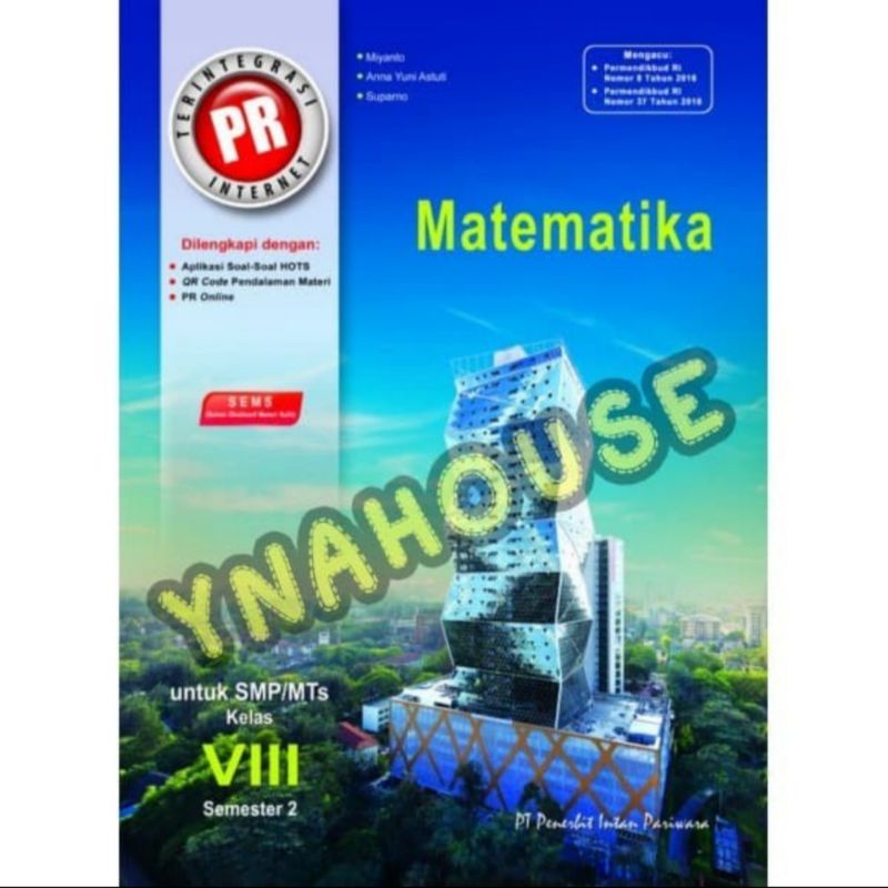 Buku LKS PR Matematika SMP Kelas VIII/8 K-13 Semester 2 Tahun 2019/2020 Intan Pariwara