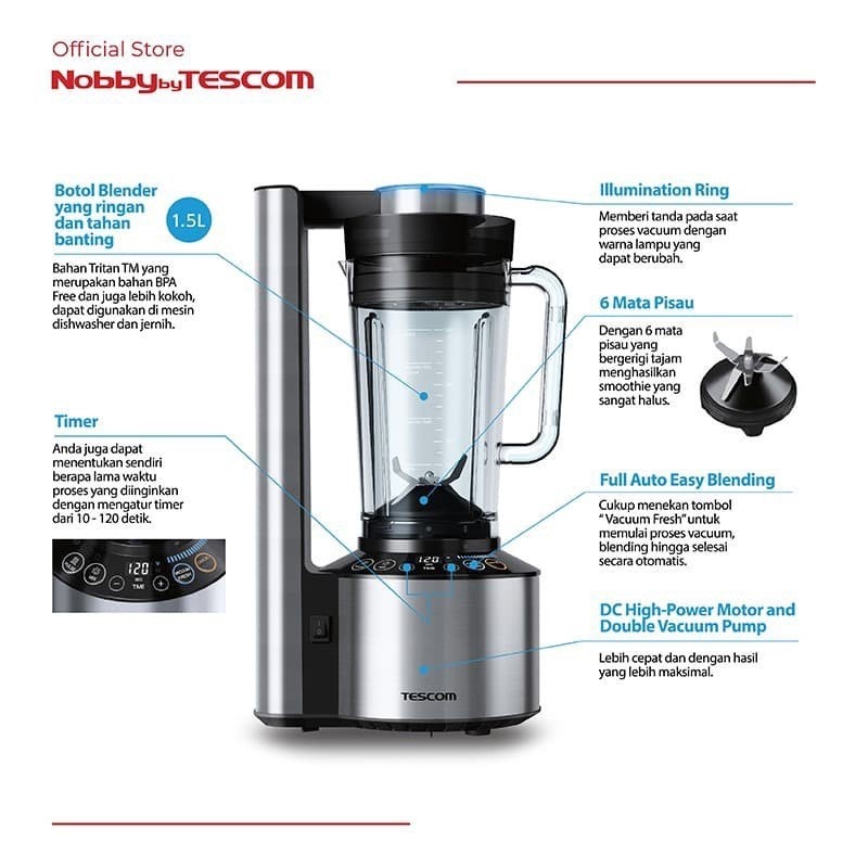 tescom gokusen vacuum blender
