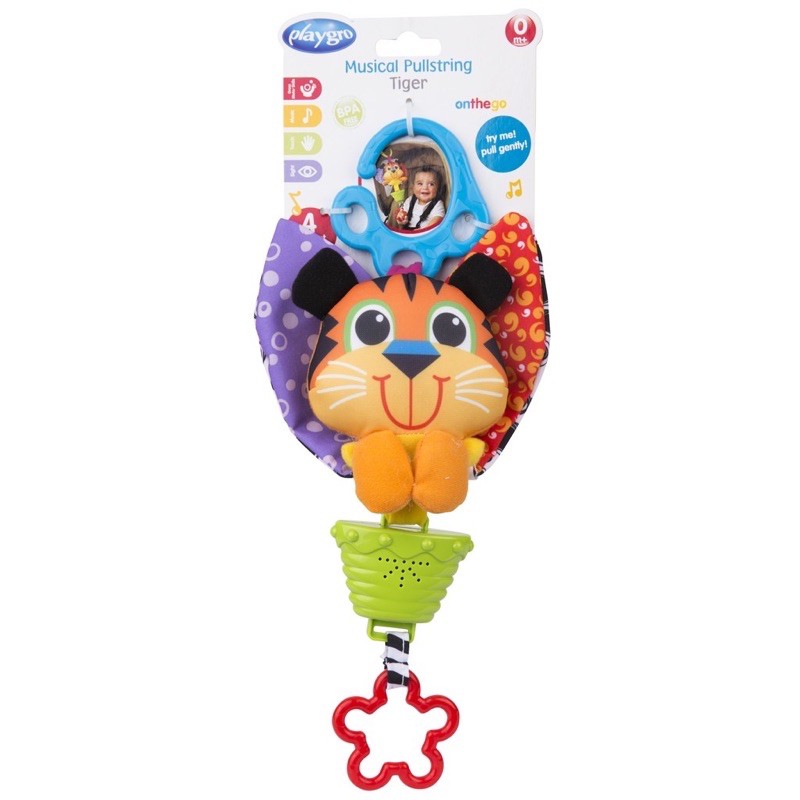 Playgro Musical Pullstring Tiger - Mainan bayi