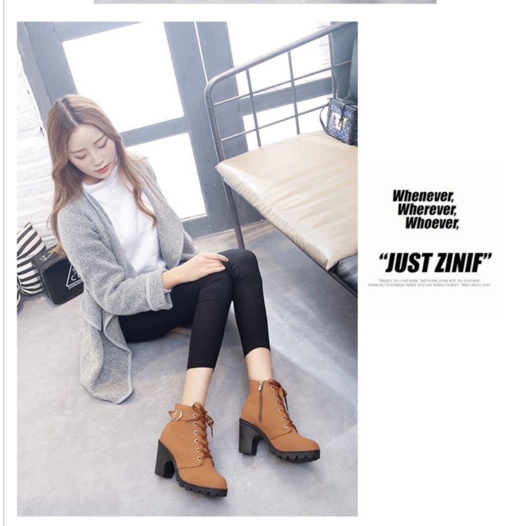 [DUNIA FASHION] Sepatu Wanita Sneakers Boots Import Premium Quality DF 550