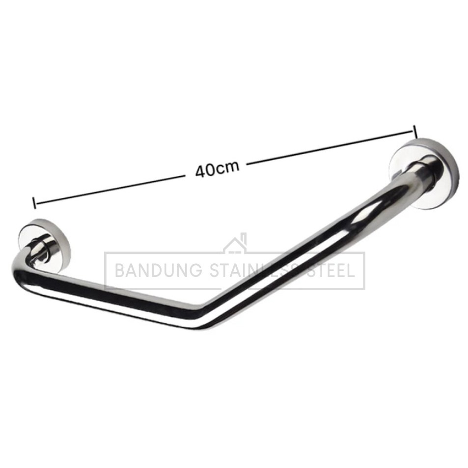 Sus 304 2.5  grip bar Pegangan kamar mandi 40cm bathub toilet stainless