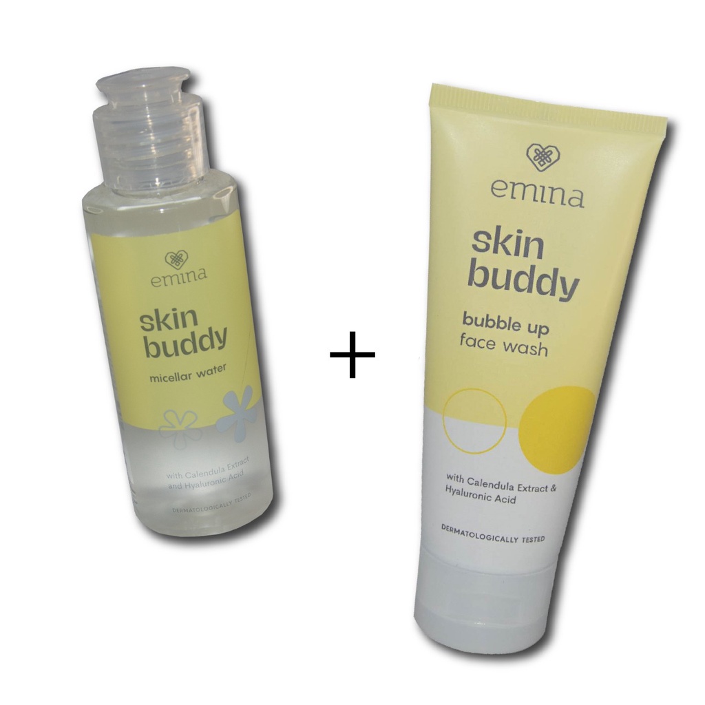 `ღ´ PHINKL `ღ´ Emina skin buddy double cleansing cuci muka untuk remaja anak dewasa bahan alami