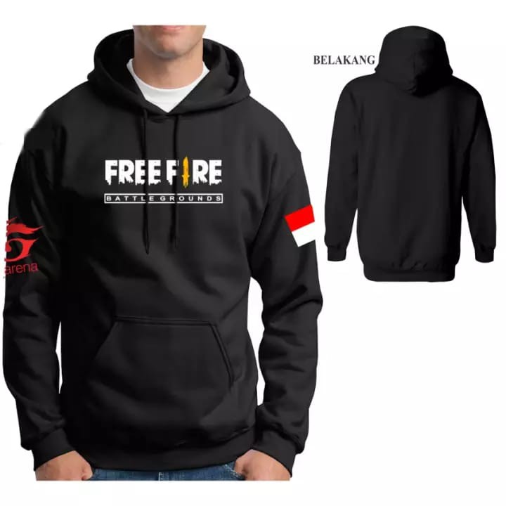 JAKET FREEFIRE ANAK LAKI LAKI BOYAH WARNA HITAM TEBAL