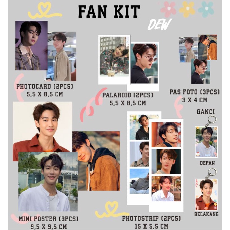 Fankit F4 Thailand Bright Dew Win Tontawan Thai Aktor