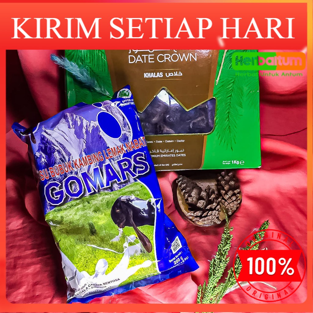 

Susu Kambing Kurma Madu - Kurma Khalas Datecrown 1 KG - Susu kambing Sachet