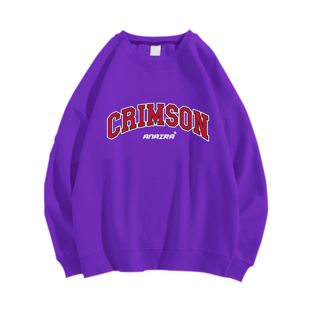 CRIMSON SWEATER CREWNECK Size M-XXL ANAIRA