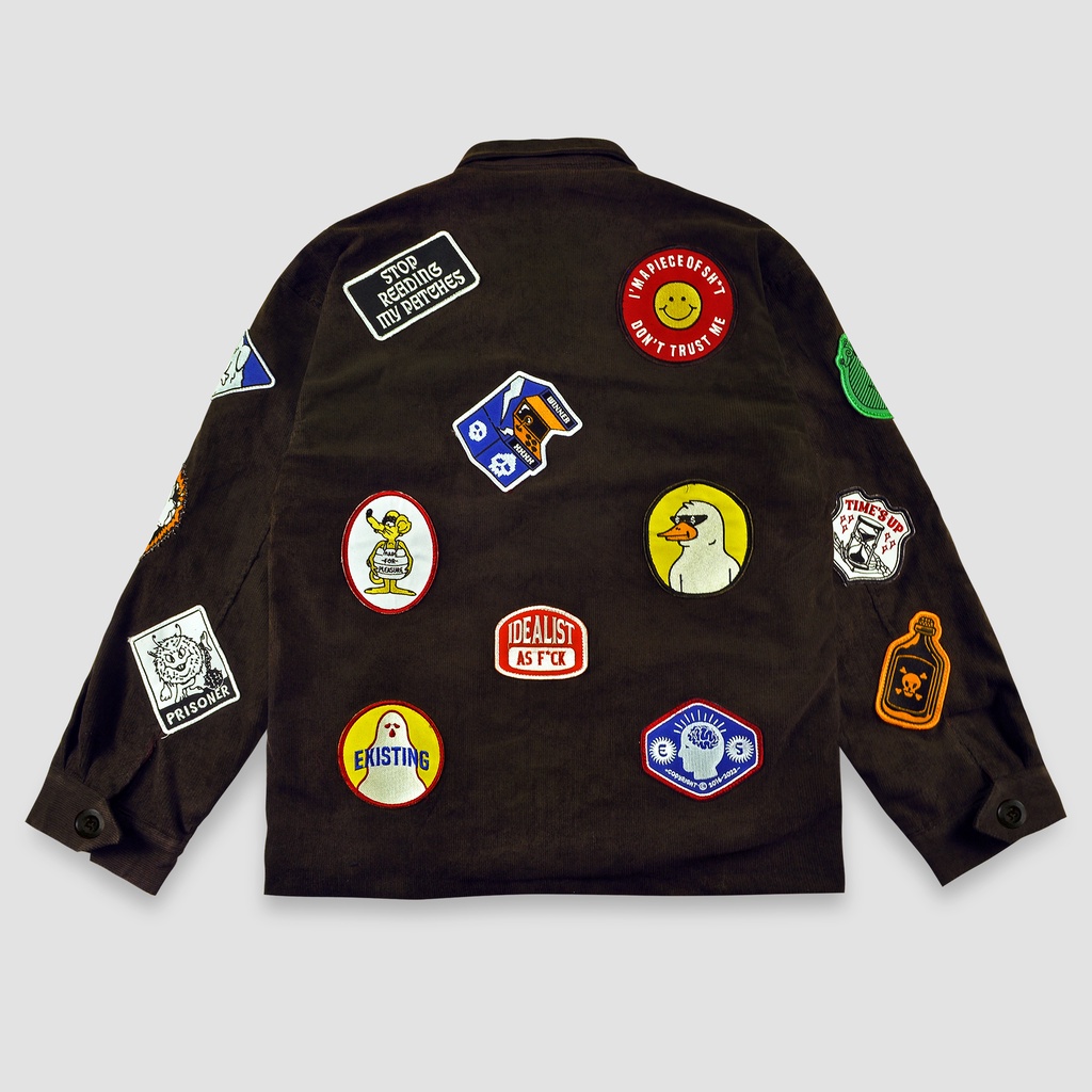 EVILSPIRIT JACKET WORKER - OSCAR PATCH BROWN UNISEX