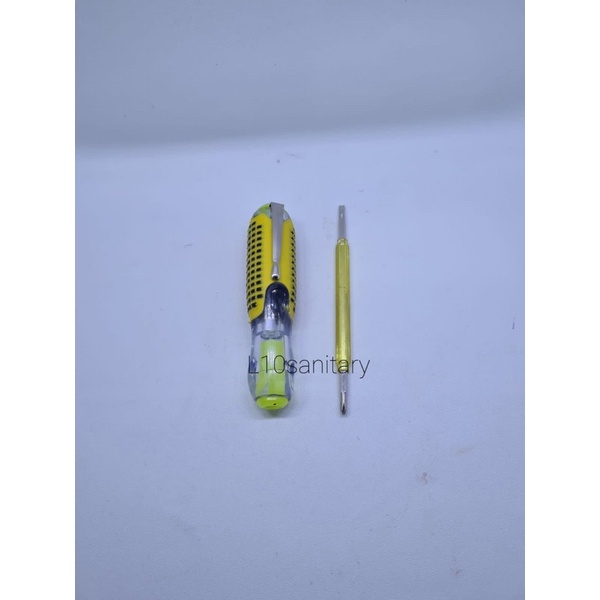 Obeng Tespen Gagang Karet +- / Obeng Listrik Screwdriver  / Obeng 2Way Gagang Karet